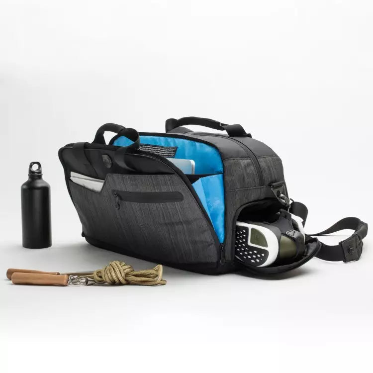 Sac de voyage Socoa Weekender - sac business et sport, compatible bagage cabine. Compartiment chaussures et business. #color_black